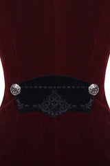 Crimson Blood Victorian Goth Coat - womens outerwear - VampireFreaks - Devil Fashion