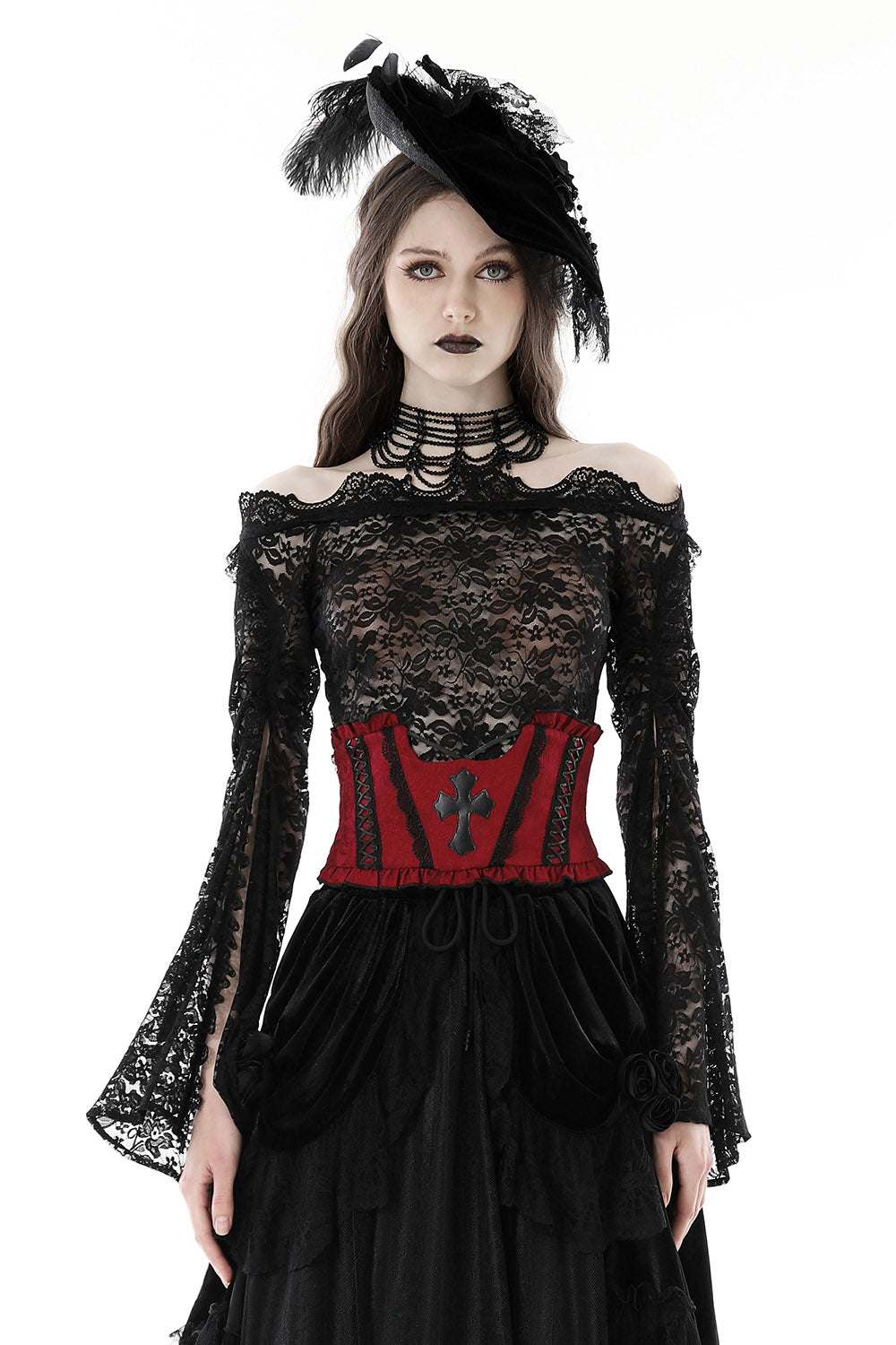 Killstar Fun Eral Doll Corset Lace Gothic Punk Witchy Occult Dress