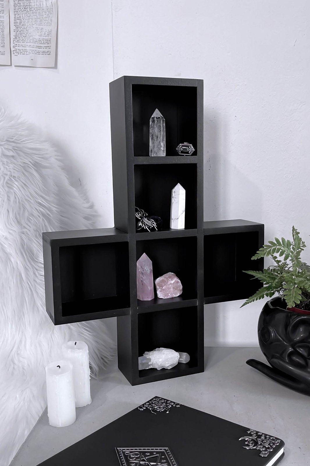 Cross Shelf - housewares - VampireFreaks - Killstar