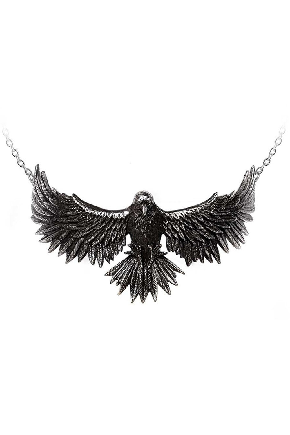 gothic black crow raven choker necklace by alchemy england 