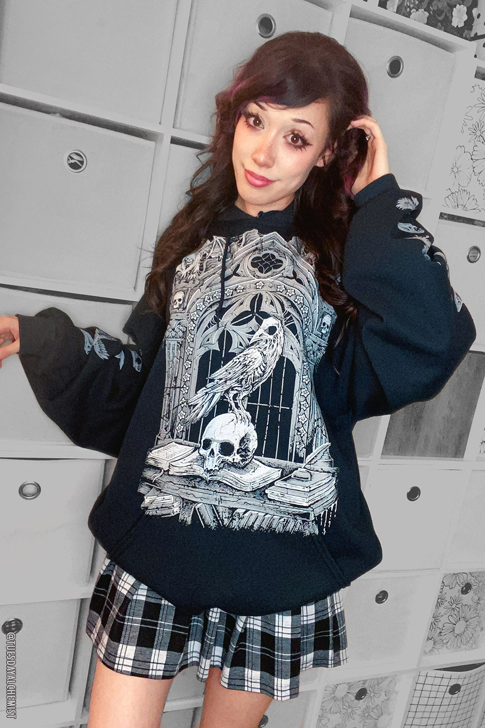Quoth the Raven Hoodie [GRAY]