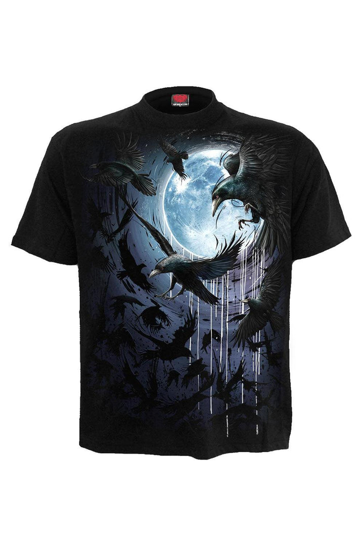 Crow Moon T-Shirt - graphic t-shirt - VampireFreaks - Spiral