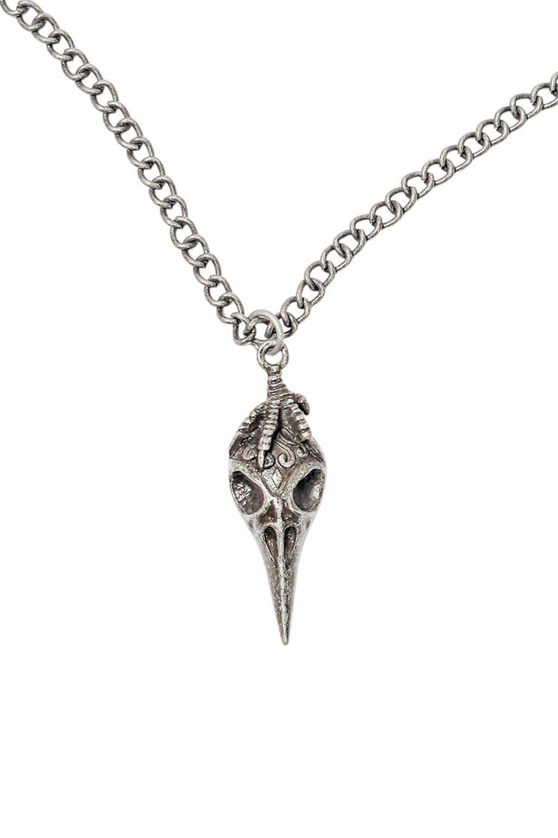 Nevermore Raven Skull Necklace