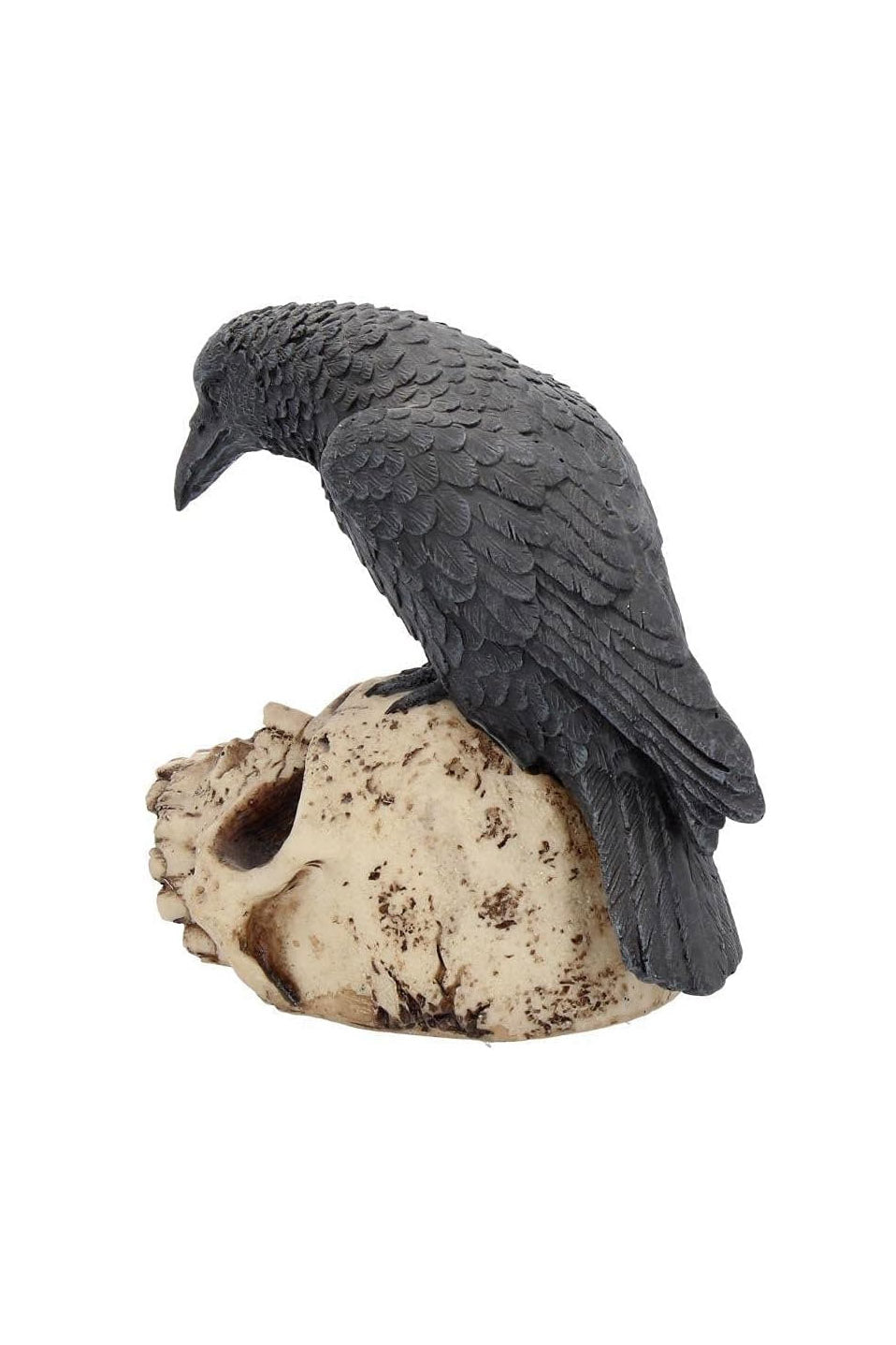 resin hand-painted gothic raven statue