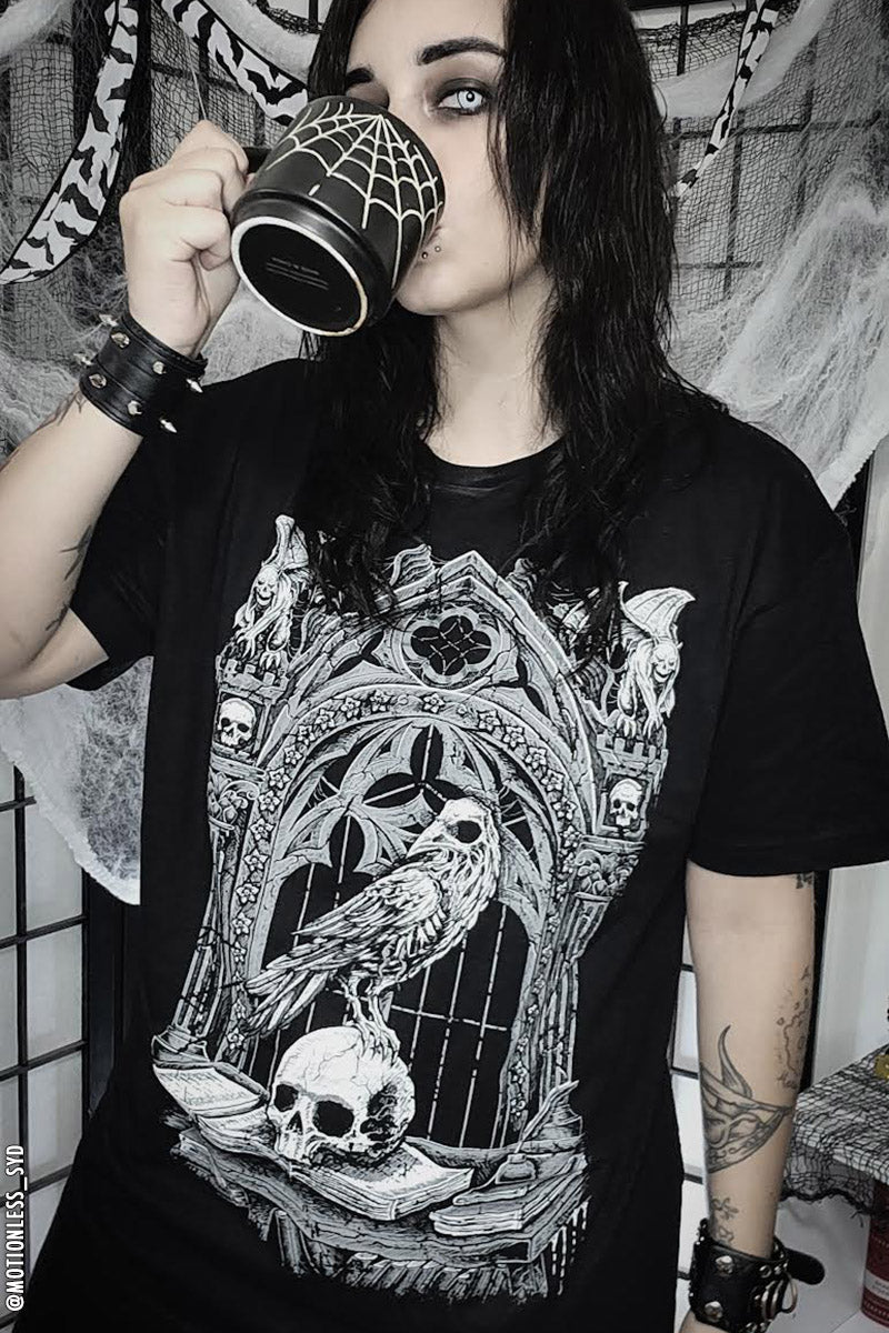 Quoth the Raven T-shirt [GRAY]