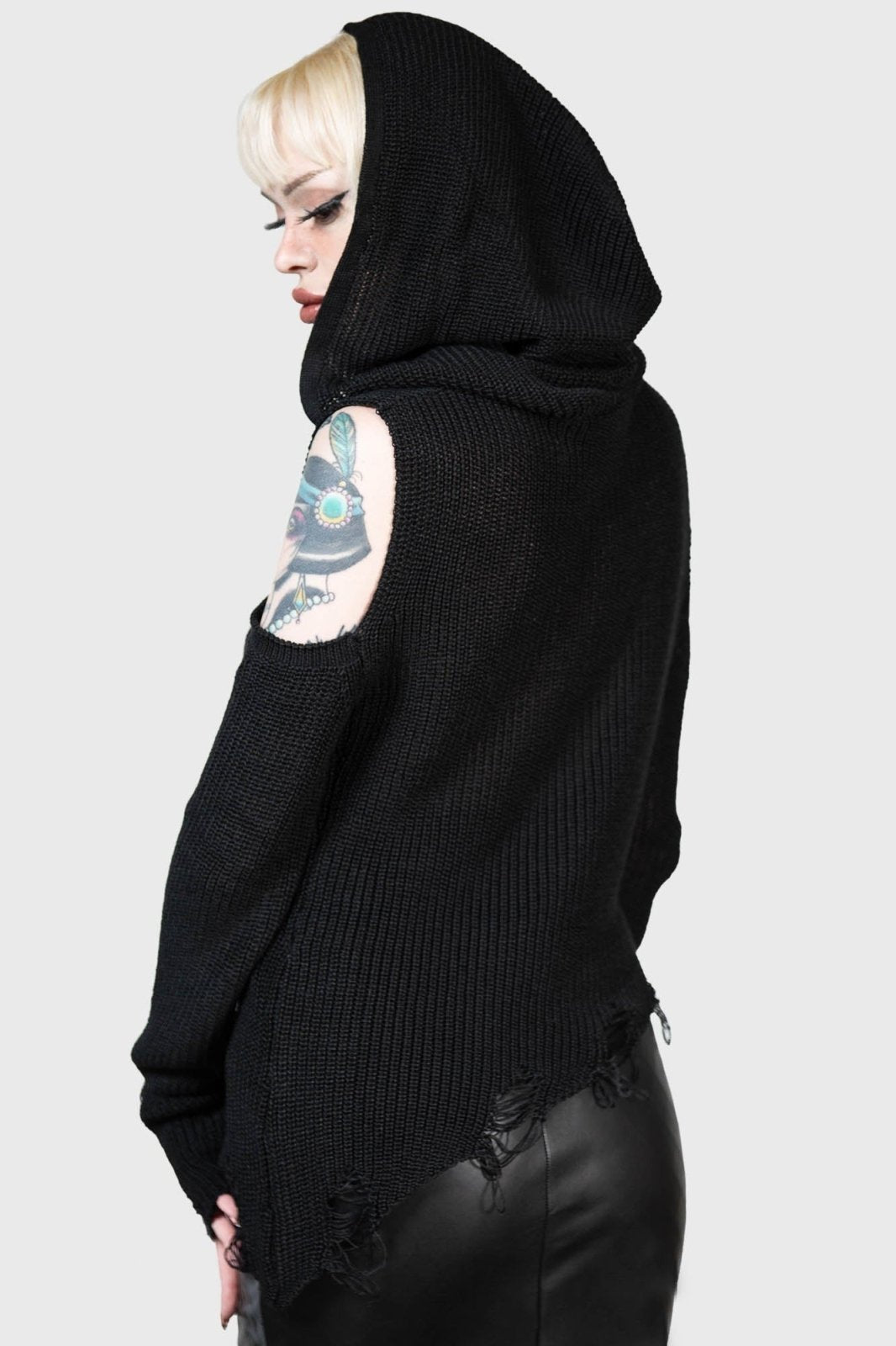 Crowned Misery Sweater - womens outerwear - VampireFreaks - Killstar