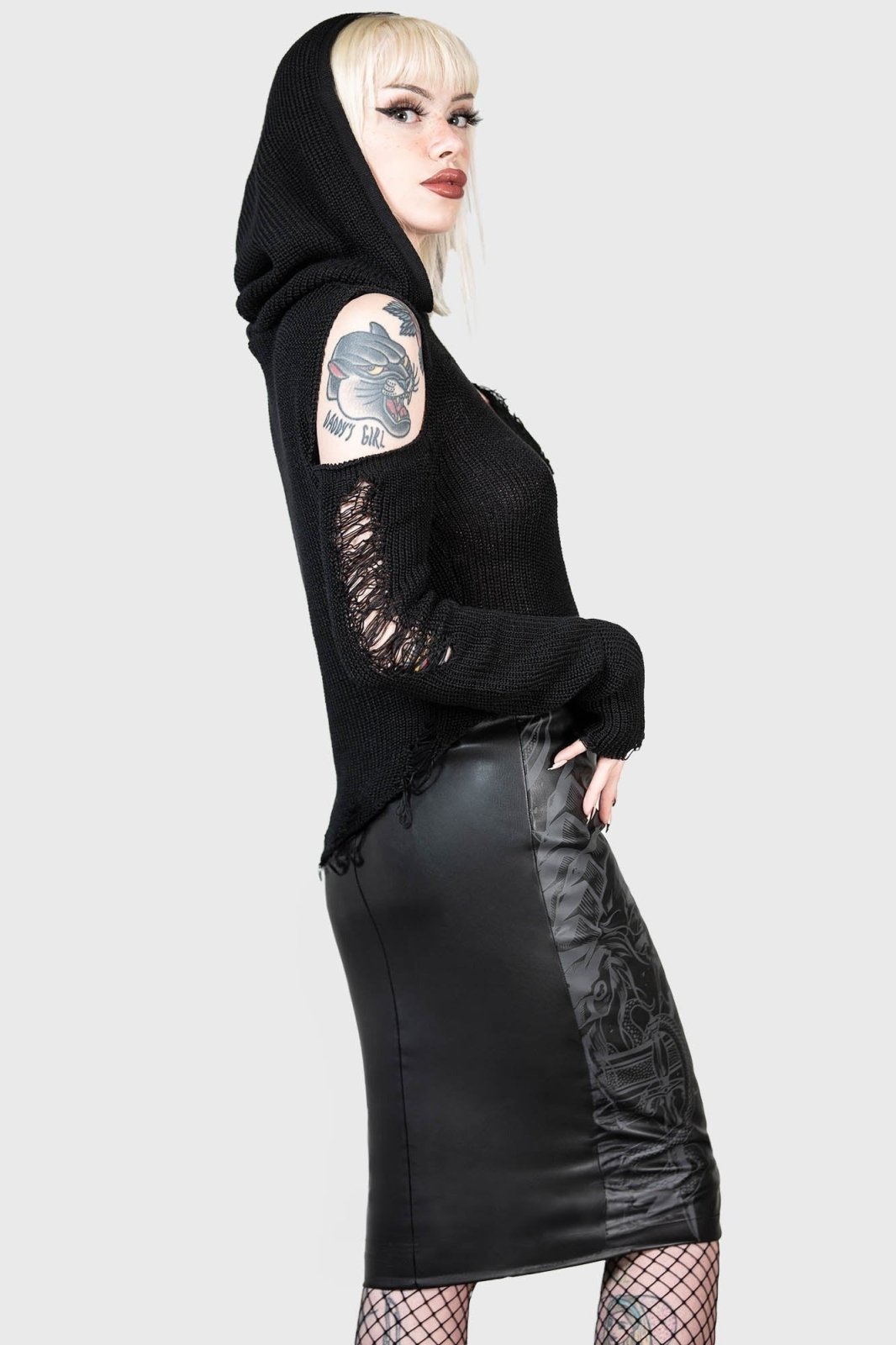 Crowned Misery Sweater - womens outerwear - VampireFreaks - Killstar