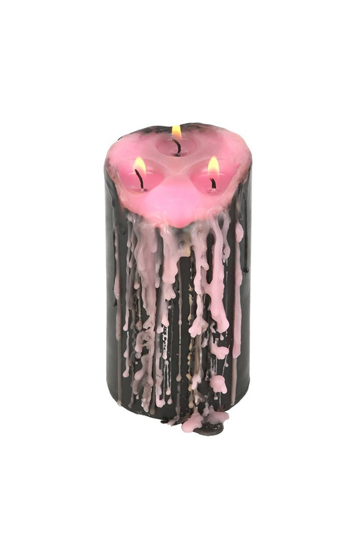 6" Pink Vampire Tears Pillar Candle