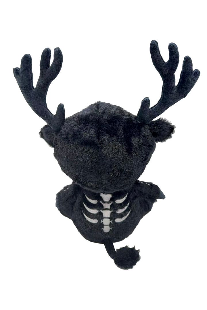 skeleton wendigo plushie  with posable antlers