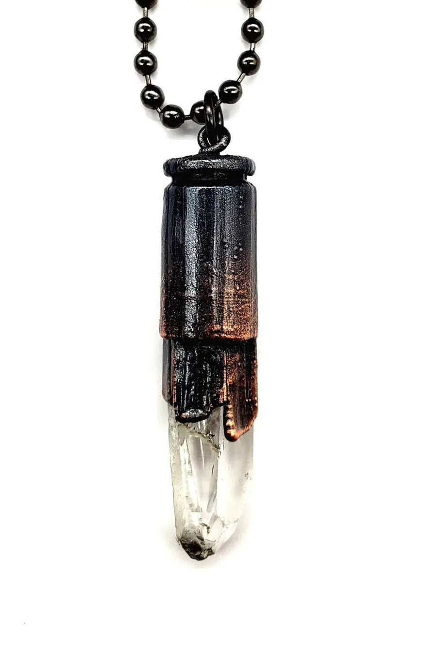 Crystal Bullet Casing Necklace