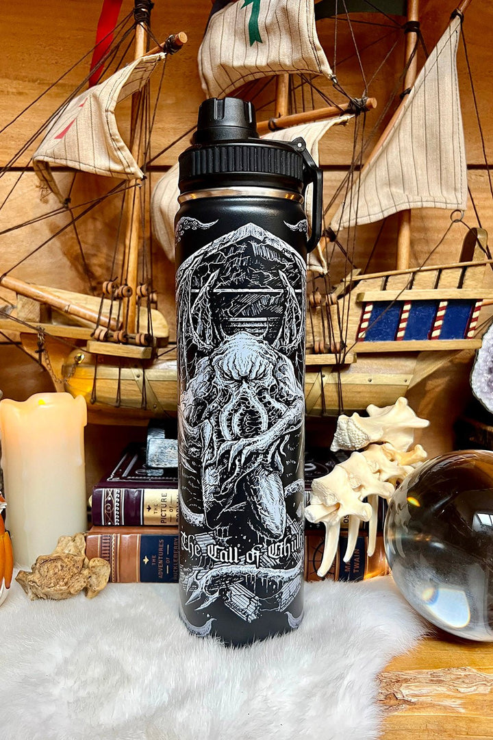 Cthulhu 24 Oz Water Bottle Tumbler - housewares - VampireFreaks - VampireFreaks