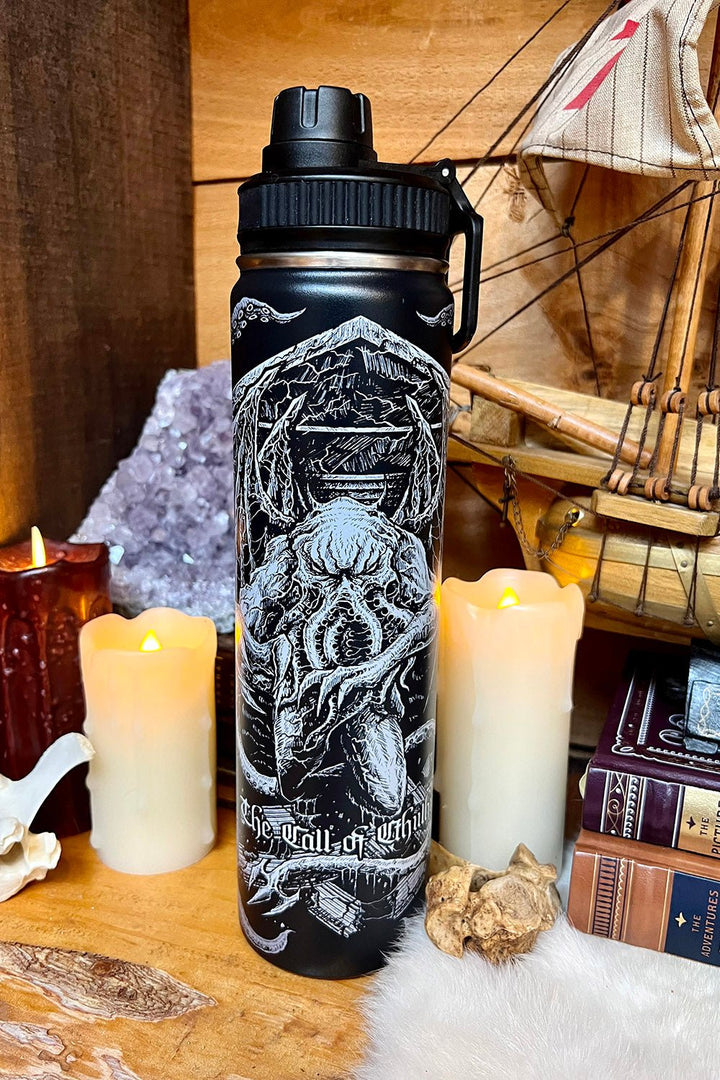 Cthulhu 24 Oz Water Bottle Tumbler - housewares - VampireFreaks - VampireFreaks