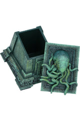 resin Cthulhu storage box by nemesis now 