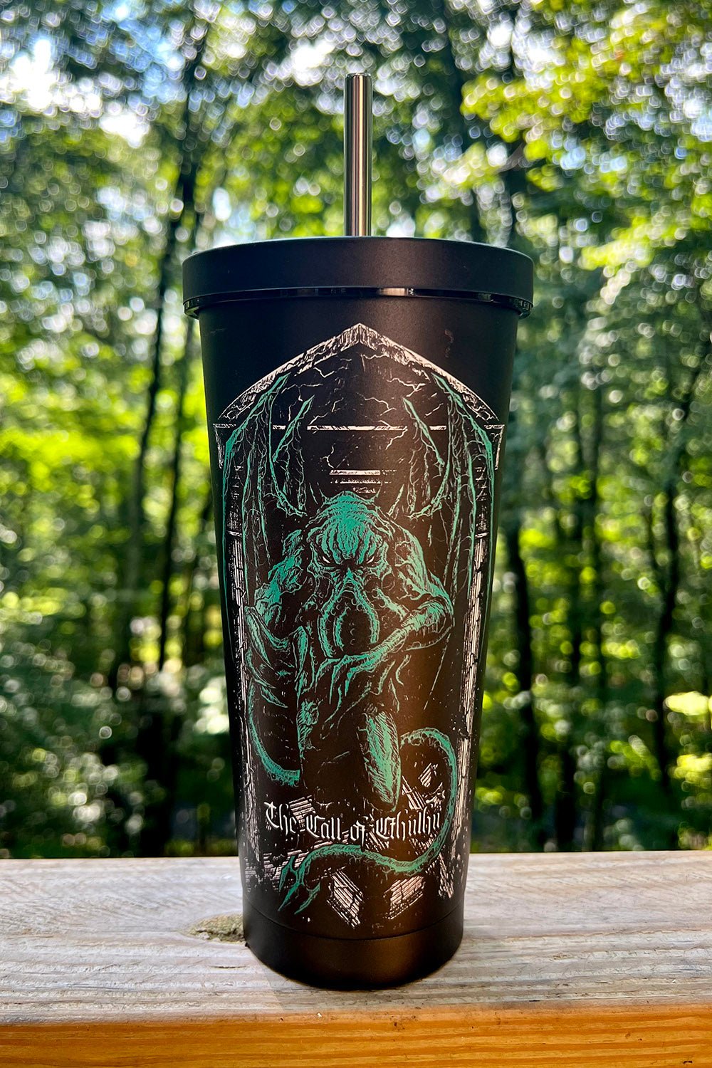 Cthulhu Cold Brew Tumbler with Straw - housewares - VampireFreaks - VampireFreaks