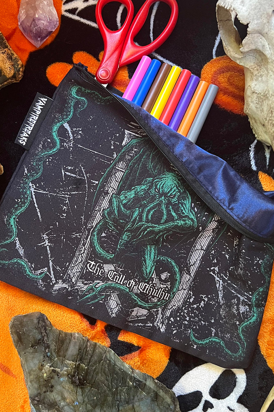 spooky cosmetic bag