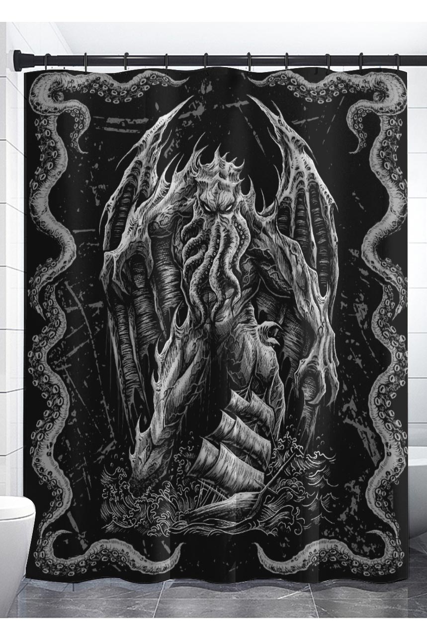 Cthulhu shower curtain