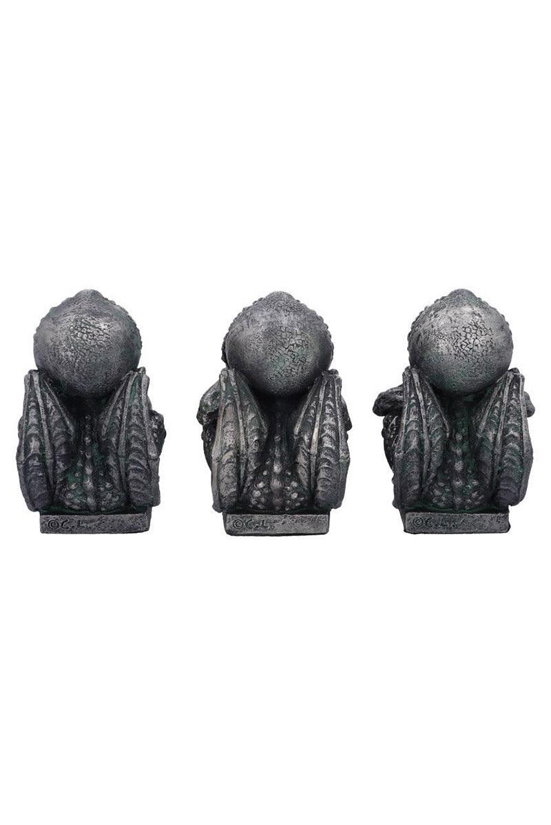 Cthulhu See Hear Speak No Evil Statue Set - toys - VampireFreaks - Pacific Giftware