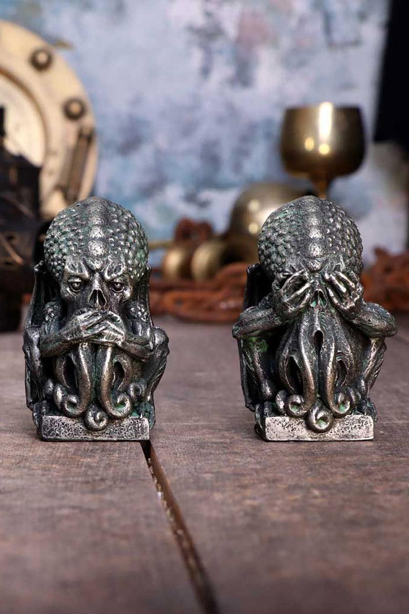 Cthulhu See Hear Speak No Evil Statue Set