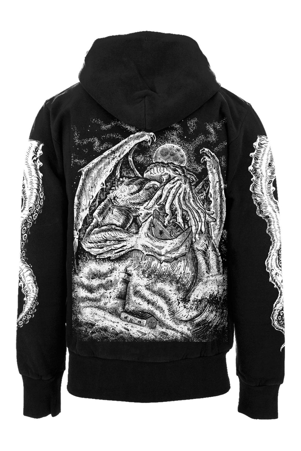 Cthulhu's Wrath Hoodie [Zipper or Pullover] - mens outerwear - VampireFreaks - VampireFreaks