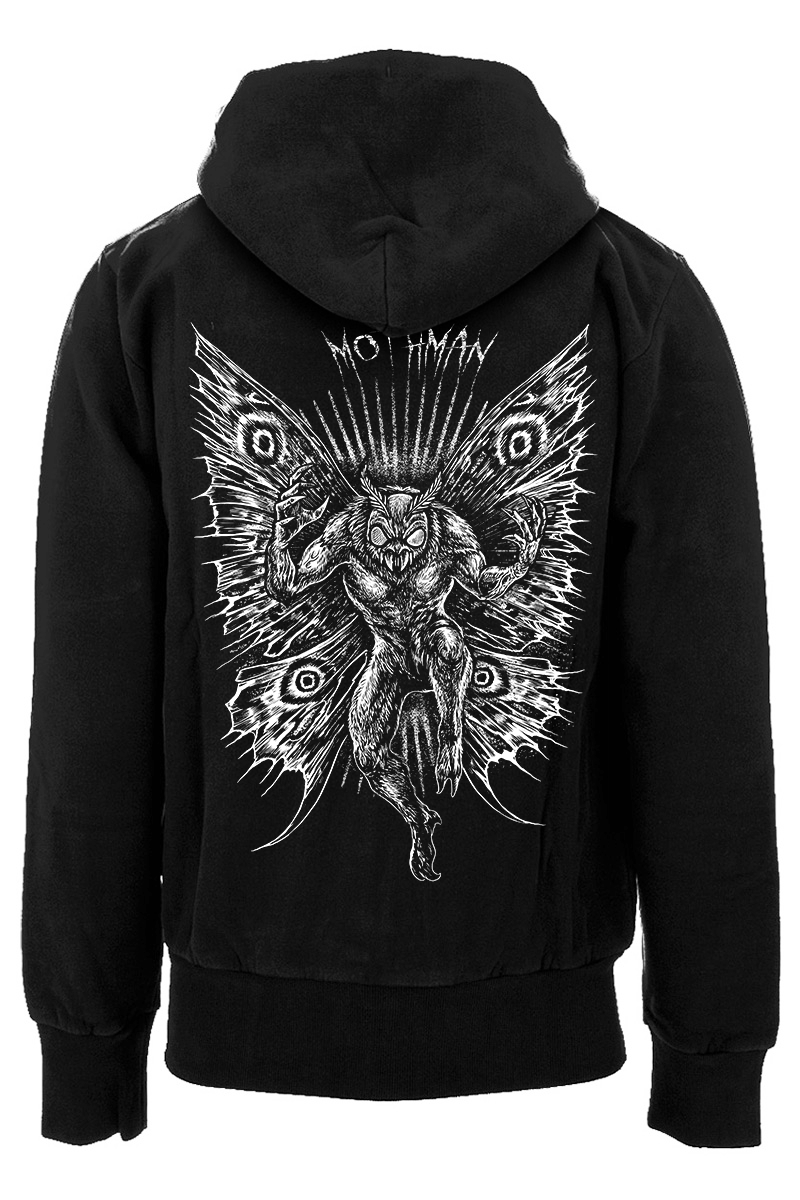 Cult of the Mothman Hoodie [Zipper or Pullover] - mens outerwear - VampireFreaks - VampireFreaks