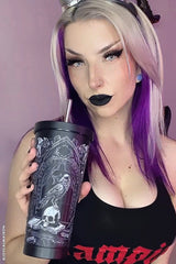 Quoth the Raven Cold Brew Tumbler mit Strohhalm
