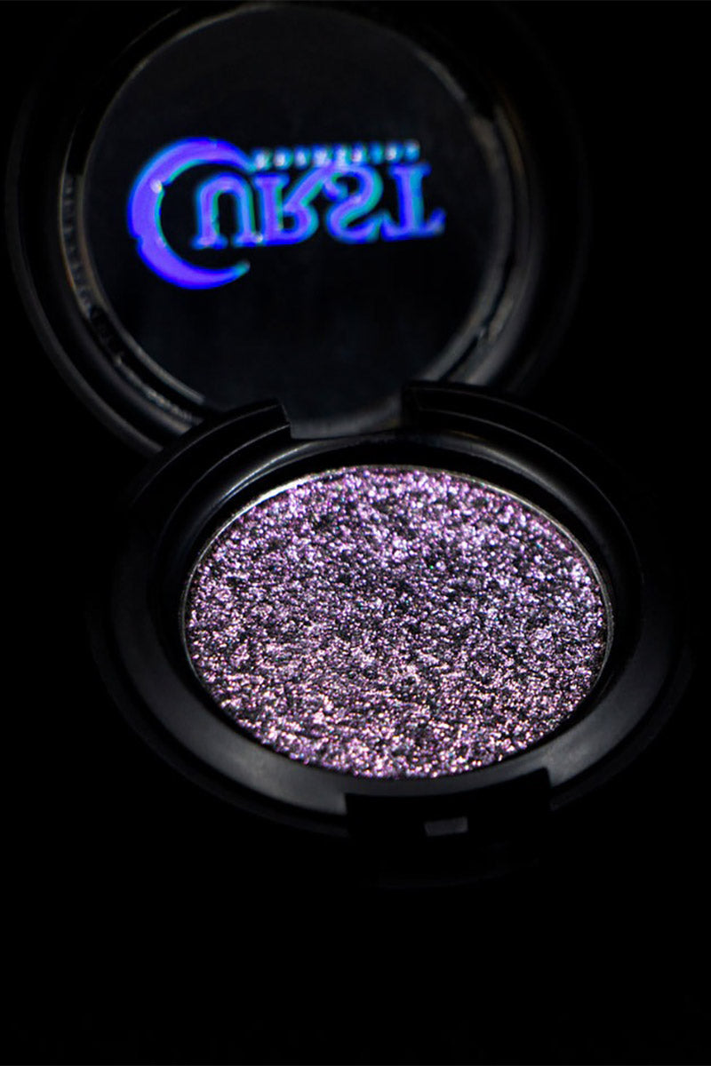 purple glittery eyeshdow