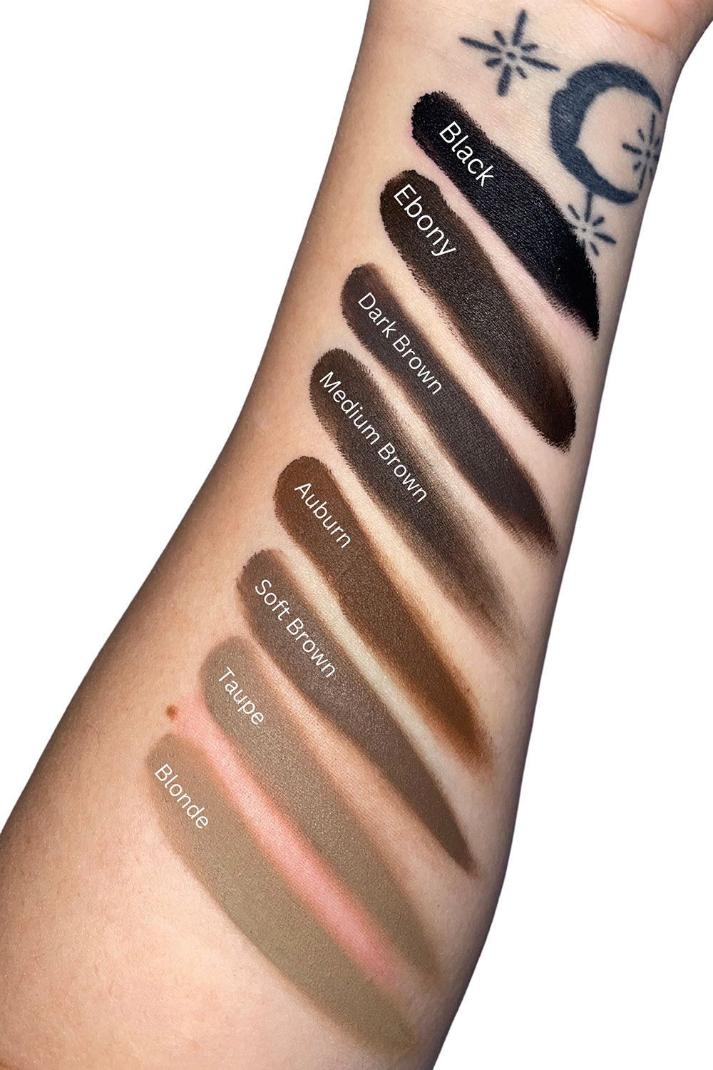 eyebrow makeup shades