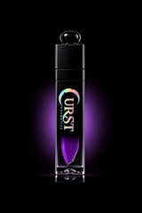 Gothic matte liquid lipstick in Hex by Curst Beauty for edgy grunge makeup witchy beauty looks and alternative fashion aesthetics