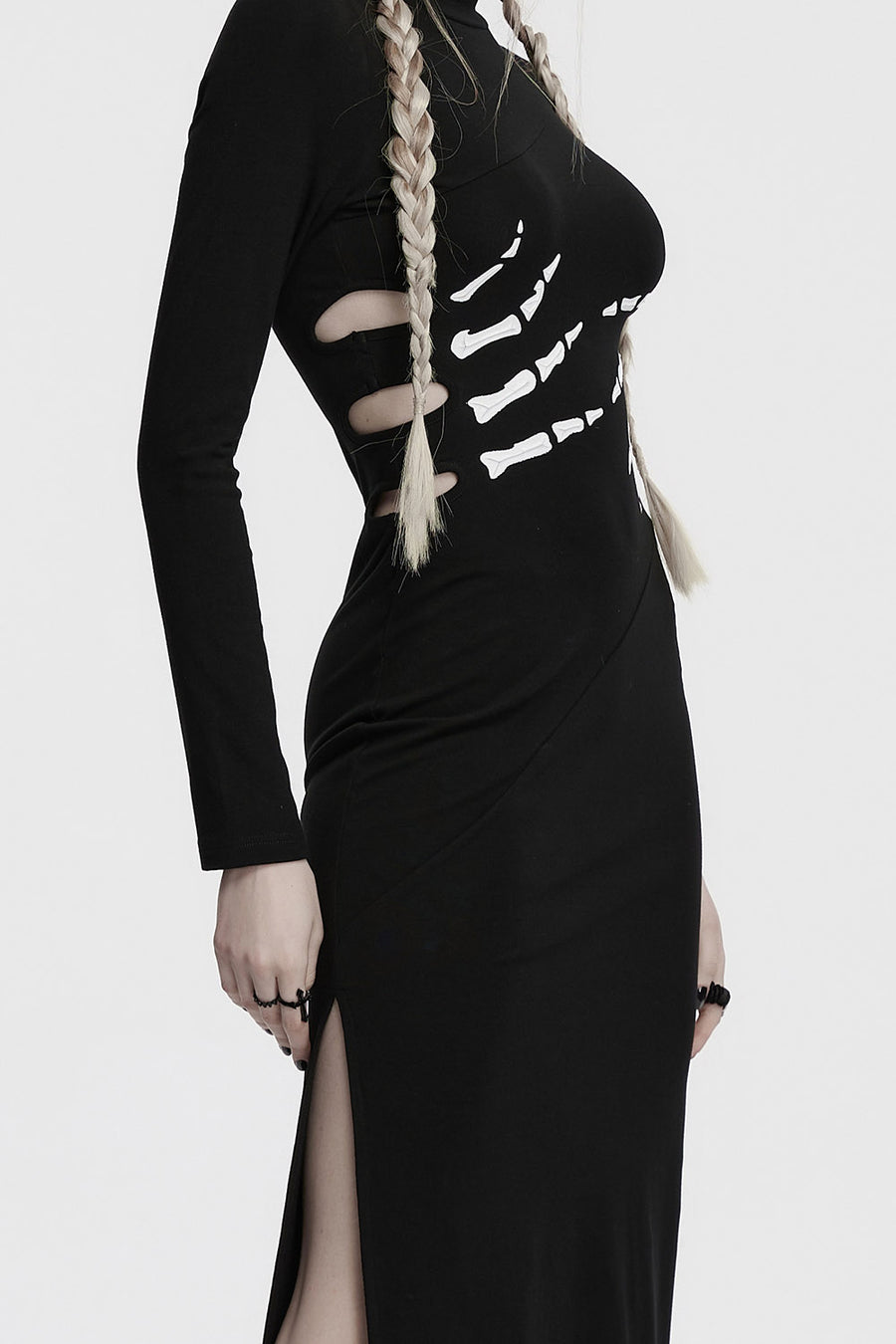 hollow out cut out gothic dress