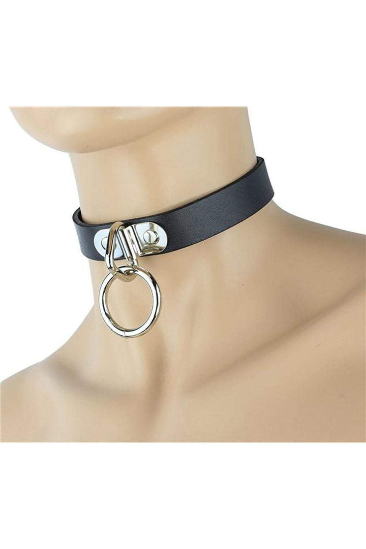 Cut Throat O - Ring Collar [Multiple Colors Available] - chokers - VampireFreaks - Funk Plus