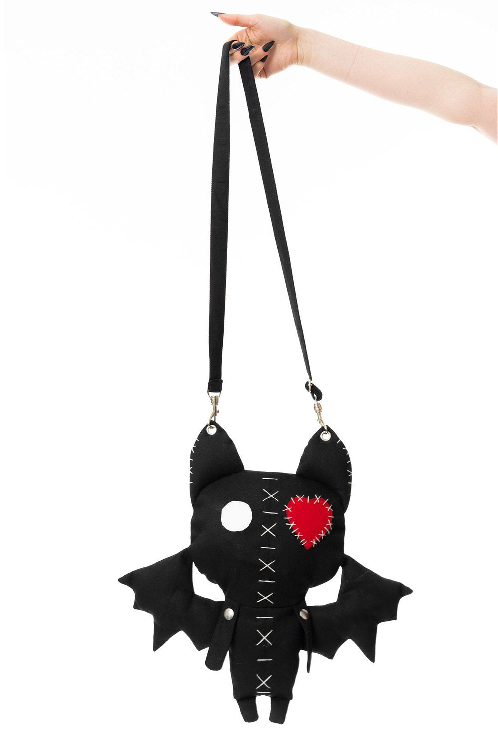 gothic bat shaped shoulder bag