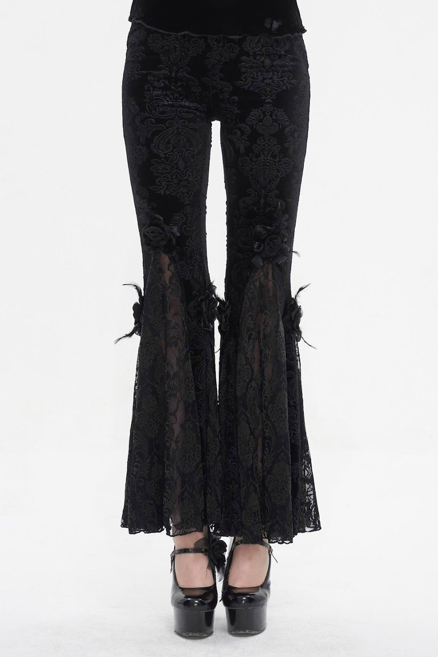 womens black bell bottoms