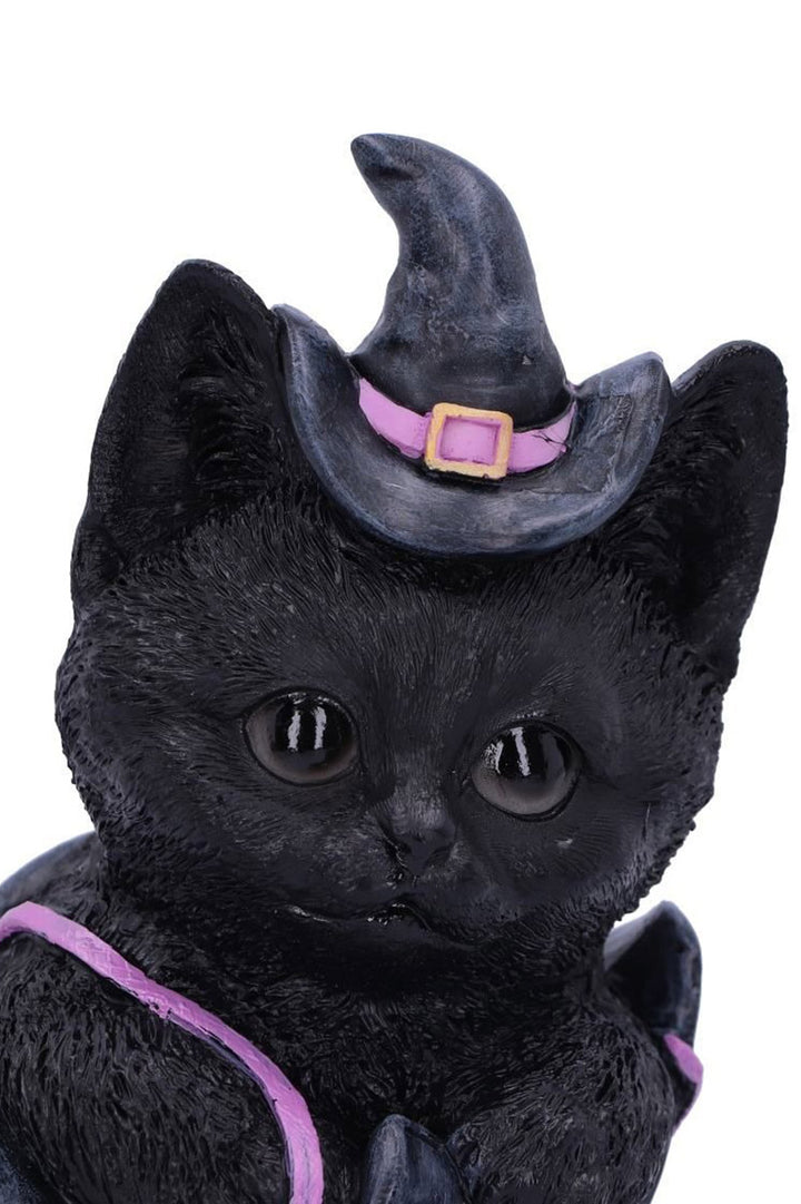 witch cat witch shoe statue