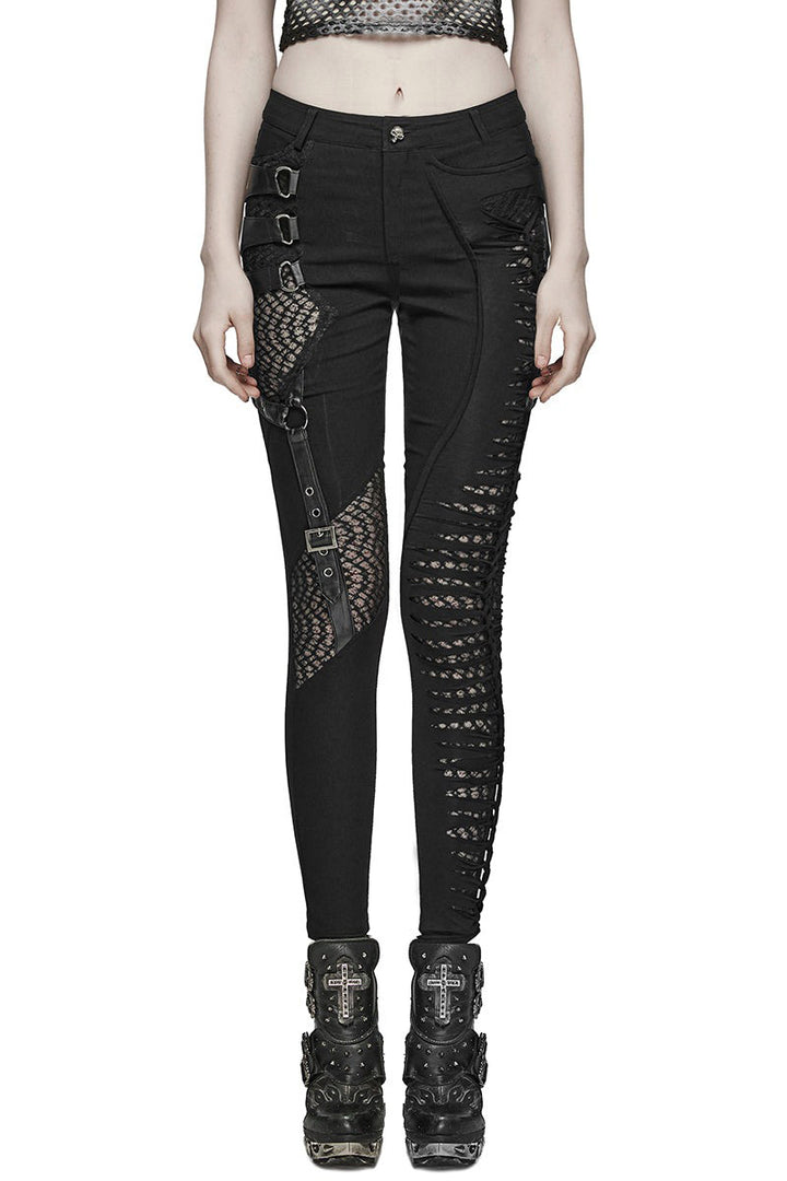 womens scene girl cut-out skinny jeans 