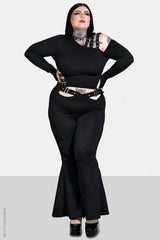 flared gothic pants by forest ink