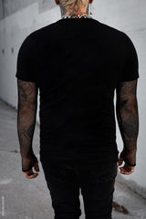 mens punk mesh shirt