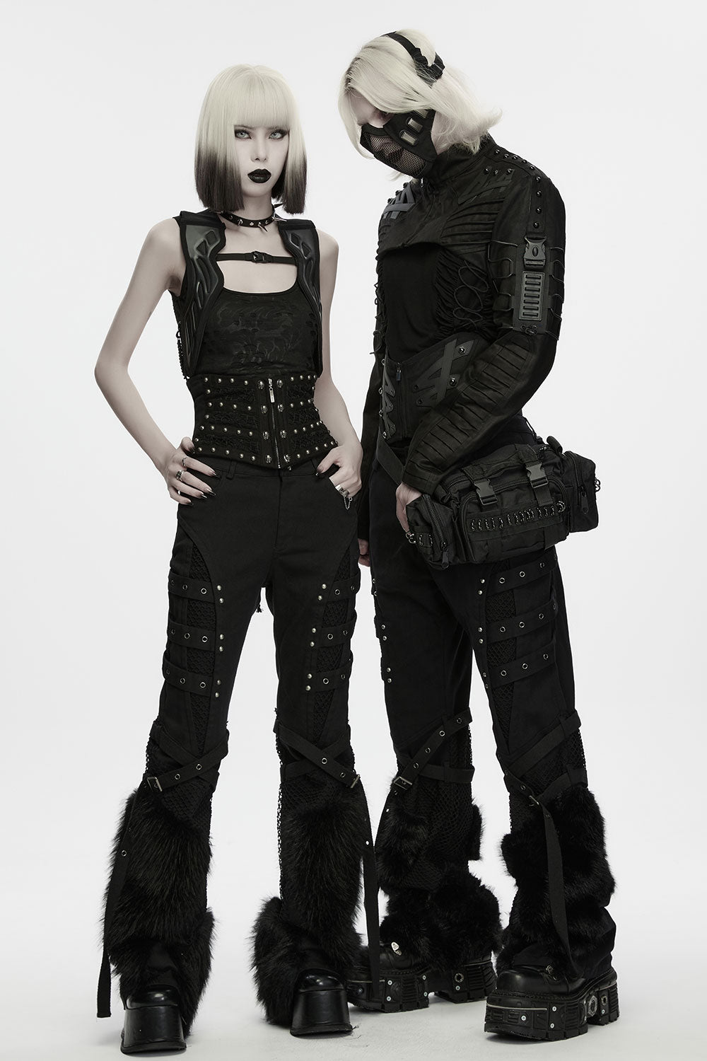 Punk Rave goth punk fanny pack