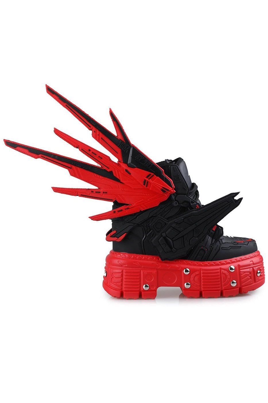 Cybergoth Circuitry Platform Sneakers [M 07 BLACK] - womens shoes - VampireFreaks - Anthony Wang