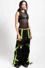 tripp NYC cybergoth pants with straps and zippers