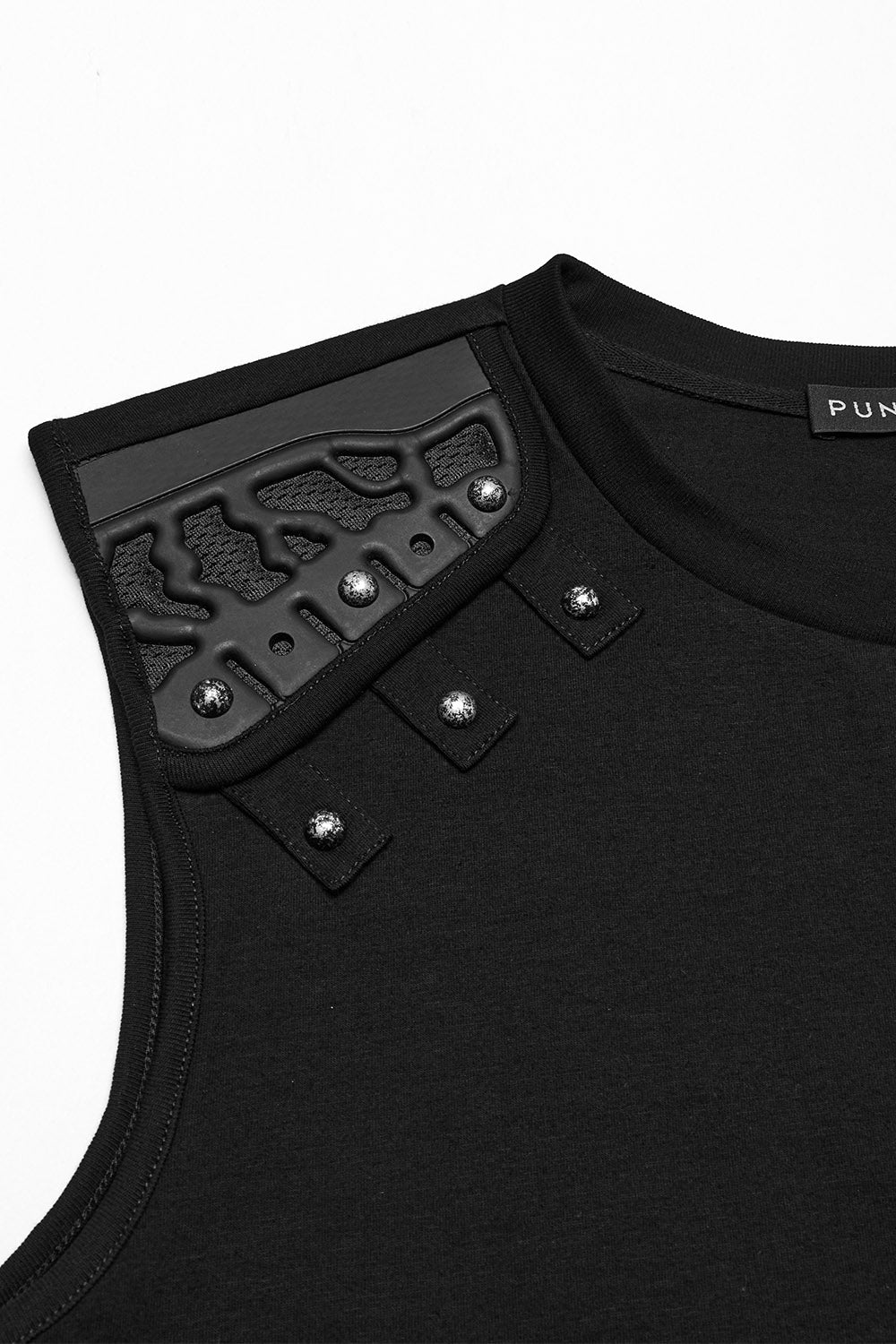 mens techwear studded t-shirt