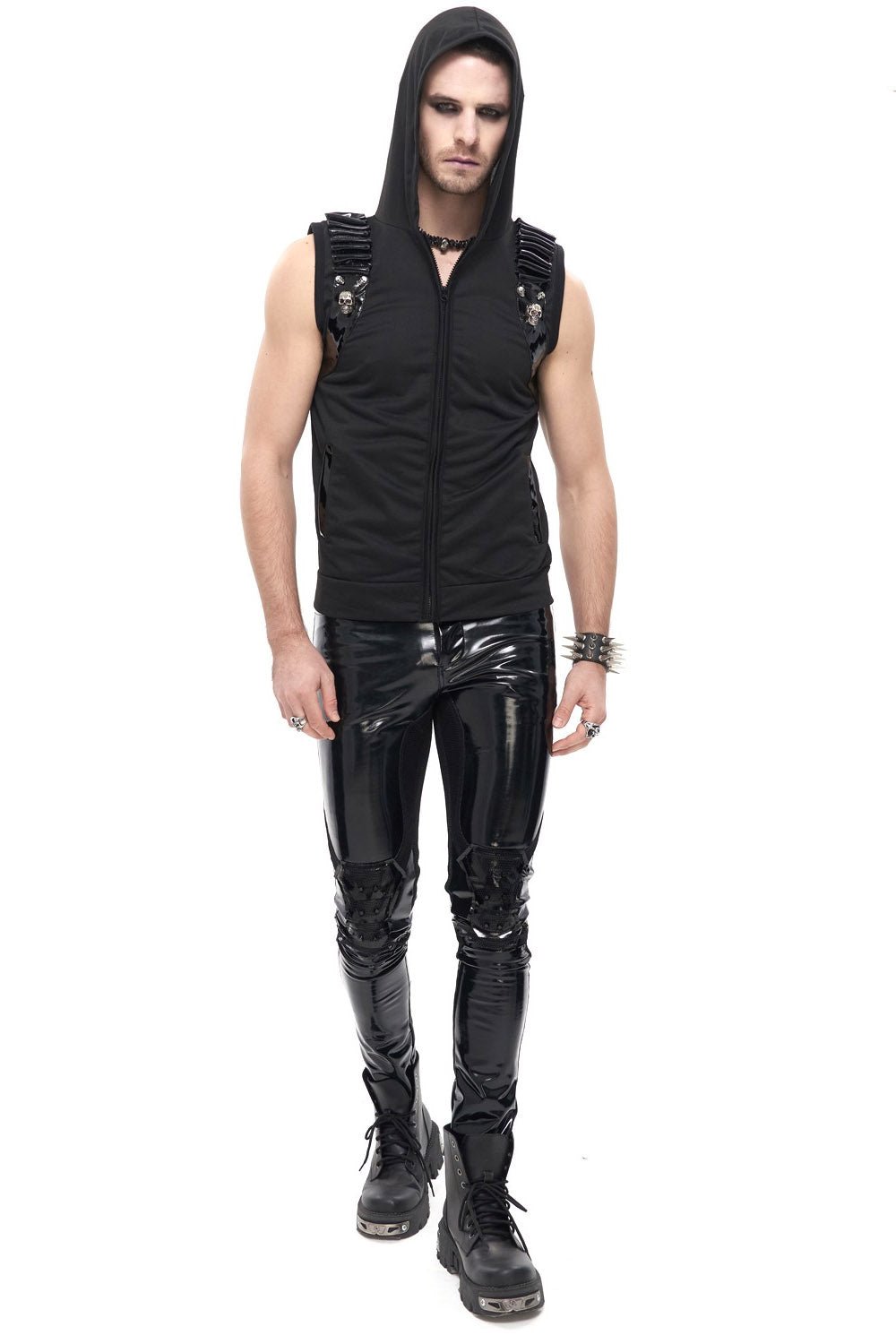 Cyberpunk Corpse Battle Vest - mens tops - VampireFreaks - Devil Fashion