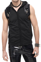 Cyberpunk Corpse Battle Vest - mens tops - VampireFreaks - Devil Fashion