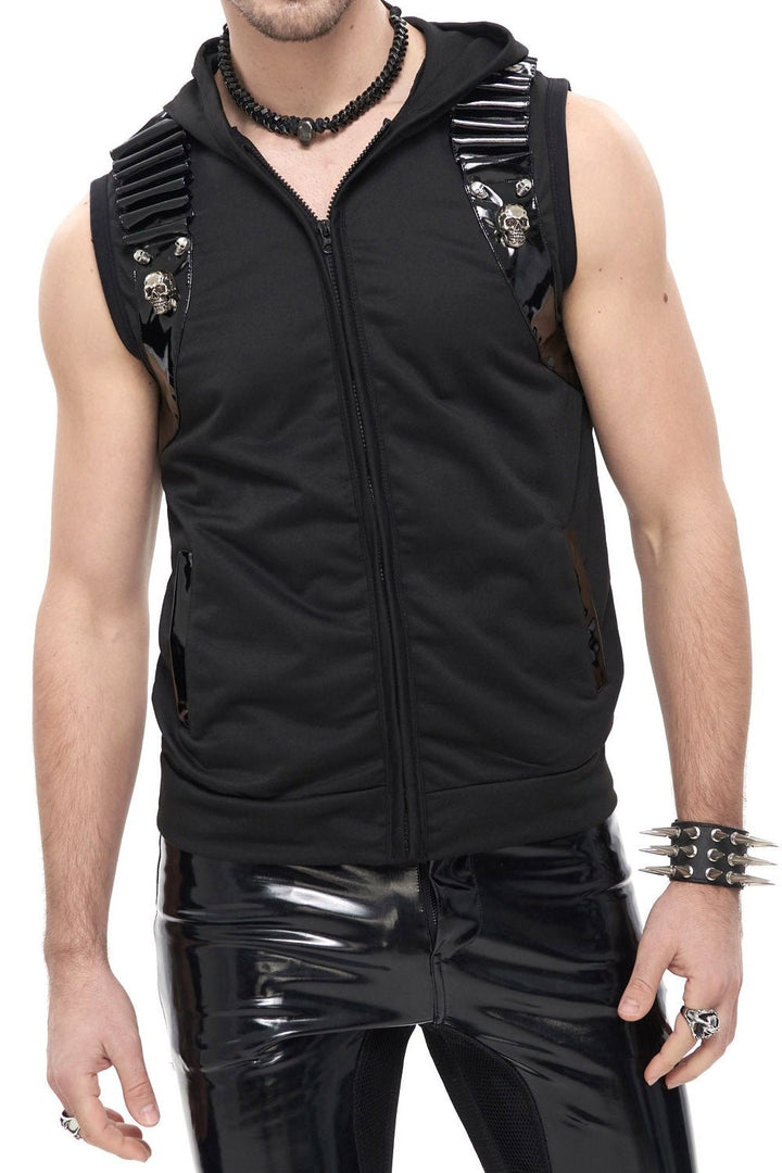 Cyberpunk Corpse Battle Vest - mens tops - VampireFreaks - Devil Fashion