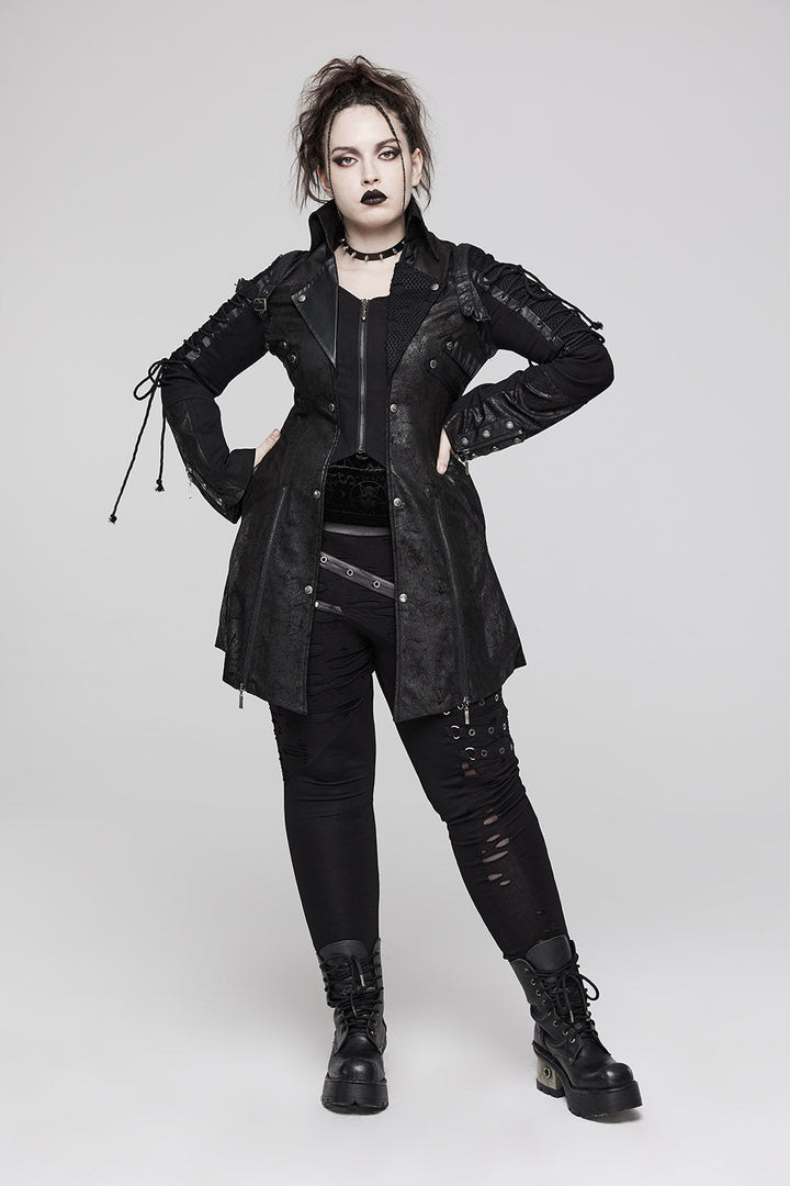 Cyberpunk Sabbath Coat [WOMENS] - womens outerwear - VampireFreaks - Punk Rave