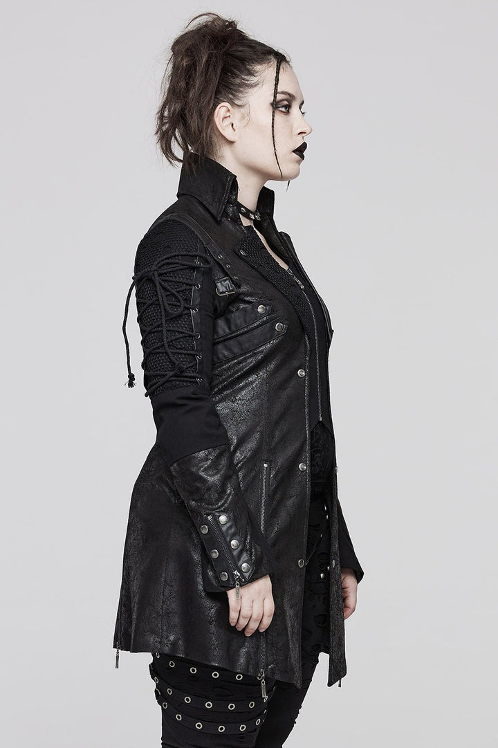 Cyberpunk Sabbath Coat [WOMENS] - womens outerwear - VampireFreaks - Punk Rave