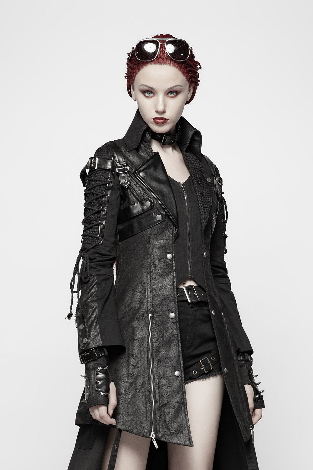 Cyberpunk Sabbath Coat [WOMENS] - womens outerwear - VampireFreaks - Punk Rave