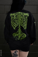 cybergoth skeleton sweatshirt