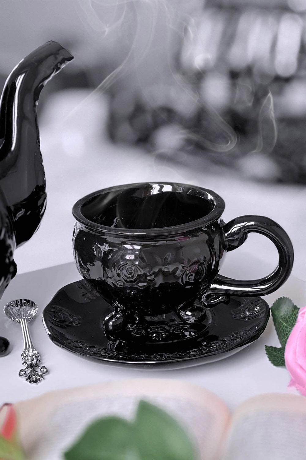 Daemon Teacup & Saucer - housewares - VampireFreaks - Killstar