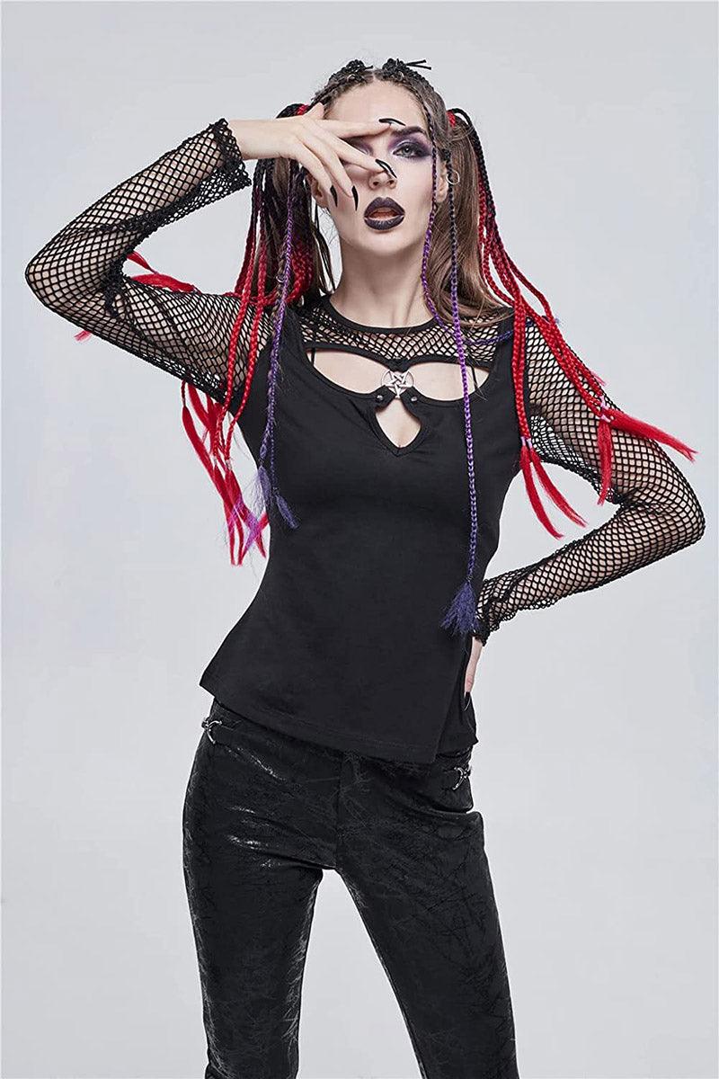 Daily Ritual Fishnet Top - womens tops - VampireFreaks - Devil Fashion