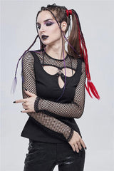 Daily Ritual Fishnet Top - womens tops - VampireFreaks - Devil Fashion